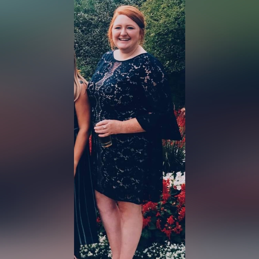Lane Bryant Blue Lace Dress